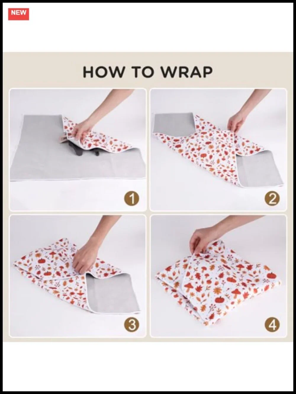 Foldable Magic Cloth Makeup Bag, Travel Cosmetic Organizer Mat Pouch,